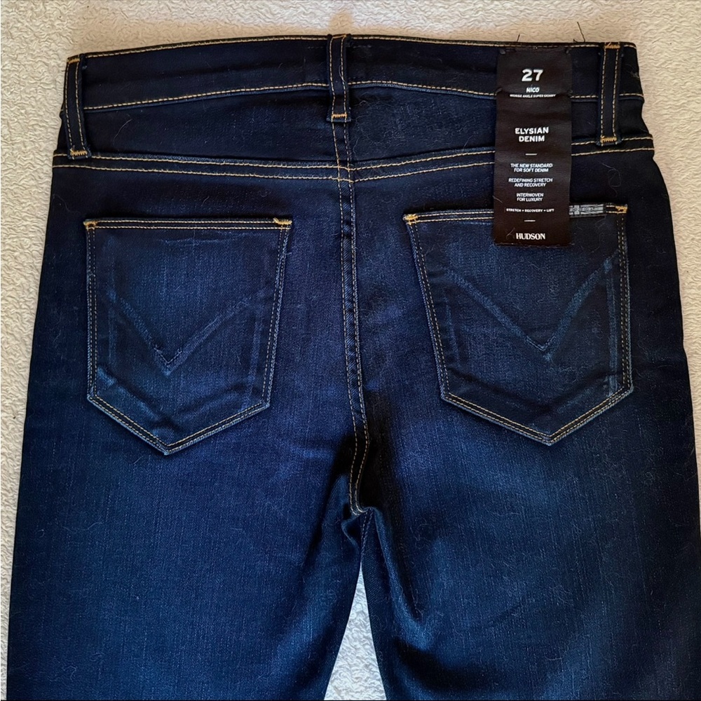 👖 Hudson Nico Skinny Jeans 27 Dark Wash Stretch Denim NWOT Flattering Fit